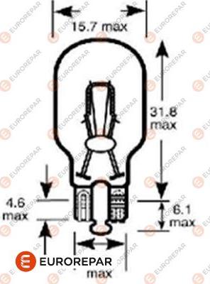 EUROREPAR 1616431780 - Лампа розжарювання, ліхтар покажчика повороту avtolavka.club
