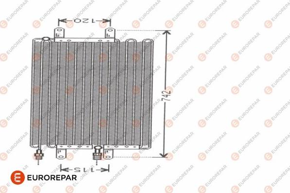EUROREPAR 1610163480 - Конденсатор, кондиціонер avtolavka.club