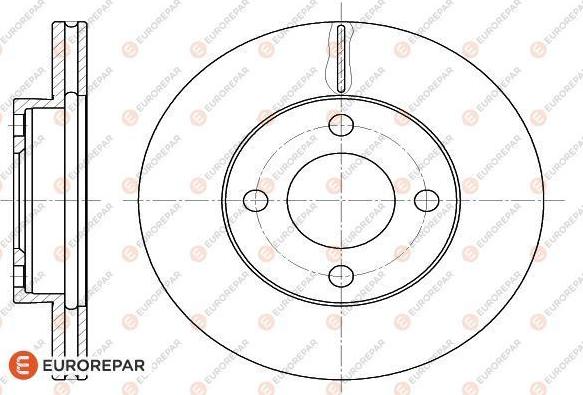 EUROREPAR 1618868780 - Гальмівний диск avtolavka.club