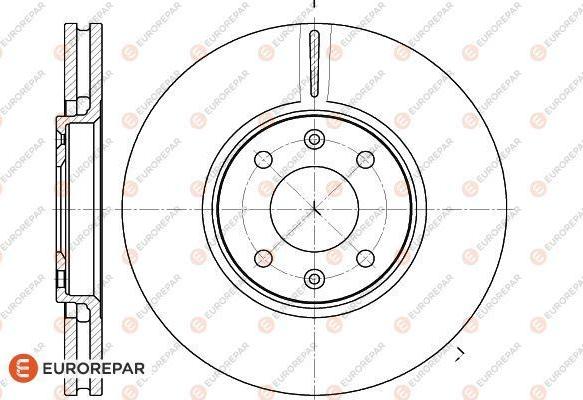 EUROREPAR 1618863080 - Гальмівний диск avtolavka.club