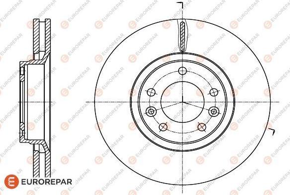 EUROREPAR 1618863380 - Гальмівний диск avtolavka.club