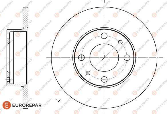 EUROREPAR 1618867280 - Гальмівний диск avtolavka.club