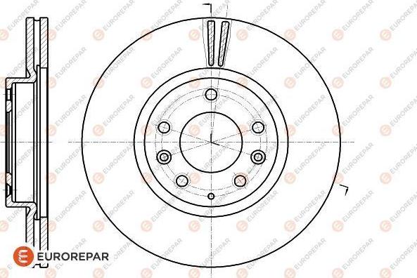 EUROREPAR 1618889680 - Гальмівний диск avtolavka.club