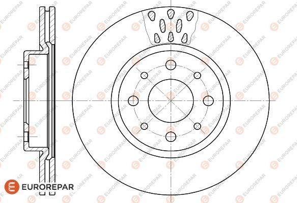 EUROREPAR 1618884280 - Гальмівний диск avtolavka.club