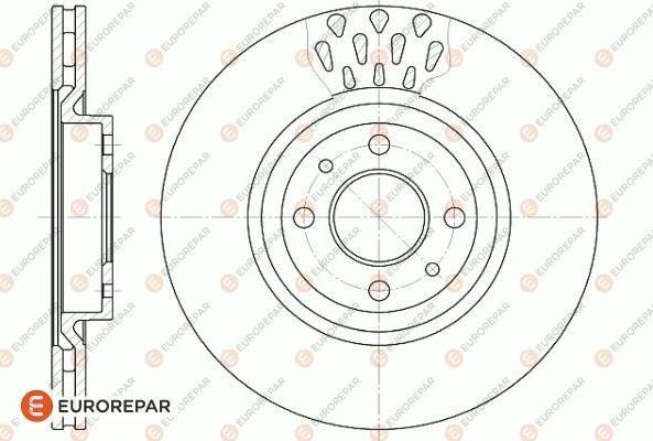 EUROREPAR 1618881680 - Гальмівний диск avtolavka.club