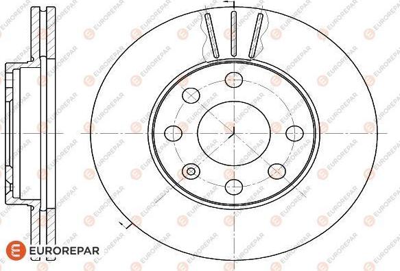 EUROREPAR 1618881380 - Гальмівний диск avtolavka.club