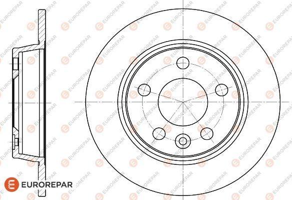 EUROREPAR 1618883480 - Гальмівний диск avtolavka.club