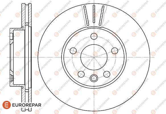 EUROREPAR 1618883280 - Гальмівний диск avtolavka.club