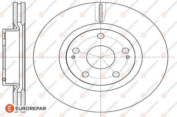 EUROREPAR 1618887580 - Гальмівний диск avtolavka.club