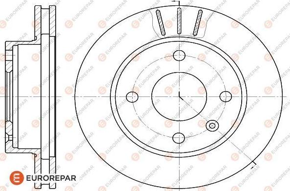 EUROREPAR 1618875580 - Гальмівний диск avtolavka.club