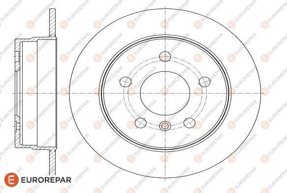 EUROREPAR 1618875280 - Гальмівний диск avtolavka.club