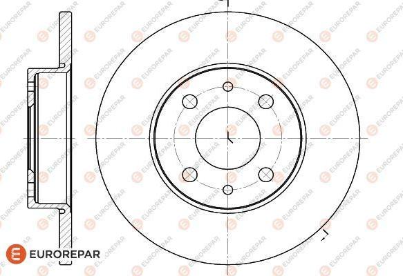 EUROREPAR 1618870080 - Гальмівний диск avtolavka.club