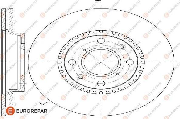 EUROREPAR 1618870780 - Гальмівний диск avtolavka.club