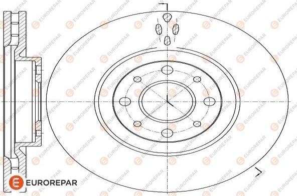 EUROREPAR 1618873680 - Гальмівний диск avtolavka.club