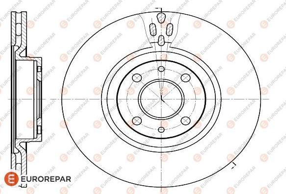 EUROREPAR 1618877980 - Гальмівний диск avtolavka.club