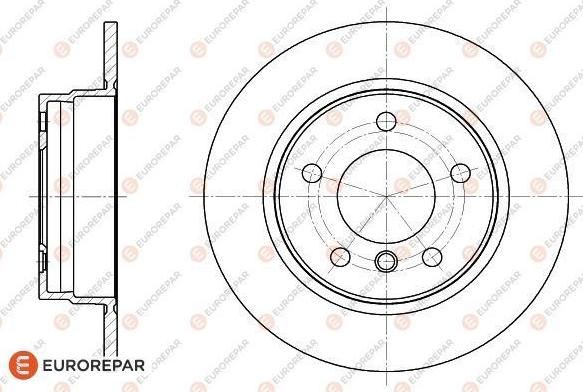 EUROREPAR 1618877480 - Гальмівний диск avtolavka.club