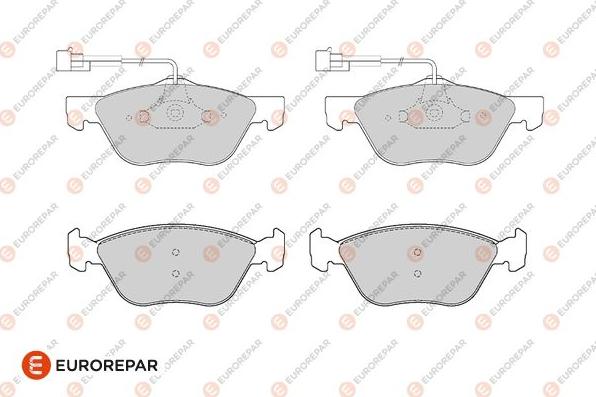 EUROREPAR 1686274480 - Гальмівні колодки, дискові гальма avtolavka.club