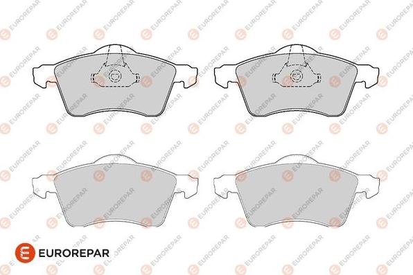 EUROREPAR 1686277580 - Гальмівні колодки, дискові гальма avtolavka.club