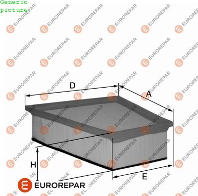 EUROREPAR 1680353880 - Повітряний фільтр avtolavka.club