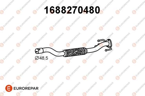 EUROREPAR 1688270480 - Труба вихлопного газу avtolavka.club