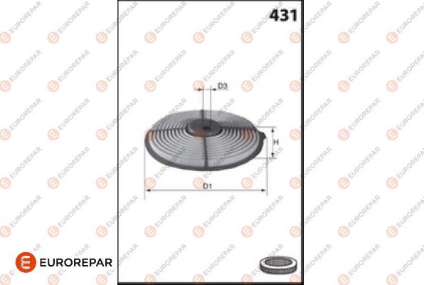 EUROREPAR 1682260080 - Повітряний фільтр avtolavka.club