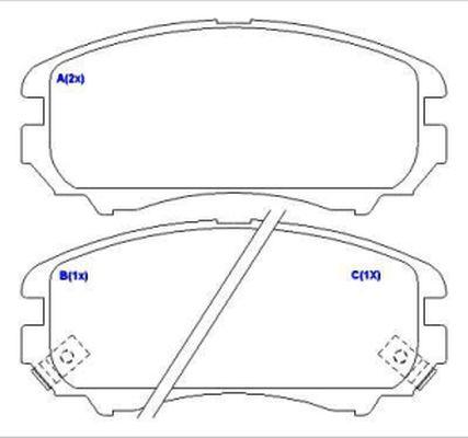 EUROREPAR 1636488480 - Гальмівні колодки, дискові гальма avtolavka.club