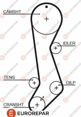 EUROREPAR 1633142580 - Ремінь ГРМ avtolavka.club