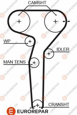 EUROREPAR 1633134380 - Ремінь ГРМ avtolavka.club