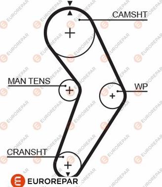 EUROREPAR 1633135780 - Ремінь ГРМ avtolavka.club