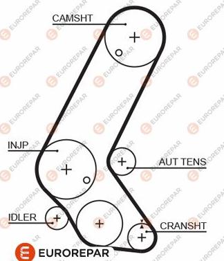 EUROREPAR 1633130880 - Ремінь ГРМ avtolavka.club