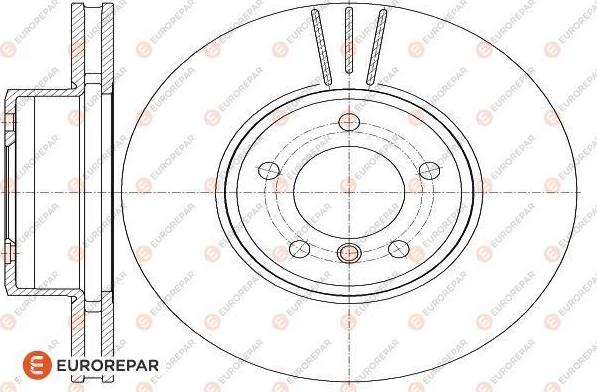 EUROREPAR 1622811080 - Гальмівний диск avtolavka.club