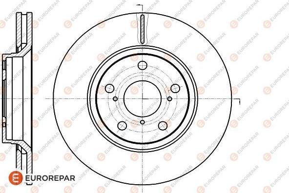 EUROREPAR 1622812580 - Гальмівний диск avtolavka.club