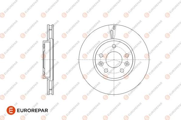 EUROREPAR 1676011180 - Гальмівний диск avtolavka.club