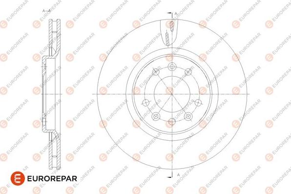 EUROREPAR 1676011880 - Гальмівний диск avtolavka.club