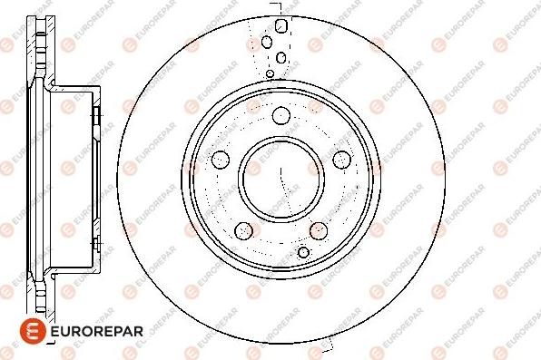 EUROREPAR 1676011380 - Гальмівний диск avtolavka.club