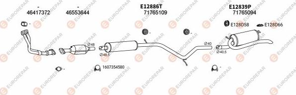 EUROREPAR EXH100690 - Система випуску ОГ avtolavka.club