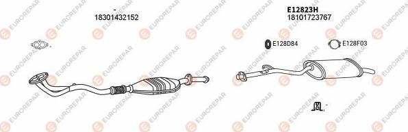 EUROREPAR EXH100164 - Система випуску ОГ avtolavka.club
