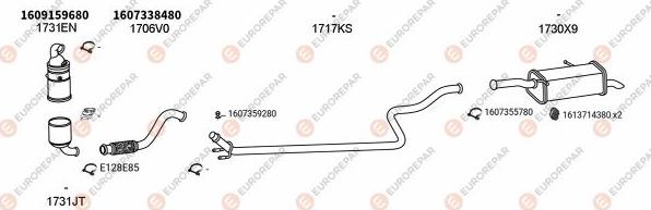 EUROREPAR EXH101969 - Система випуску ОГ avtolavka.club