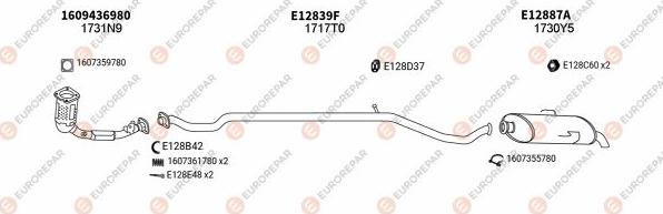 EUROREPAR EXH101510 - Система випуску ОГ avtolavka.club