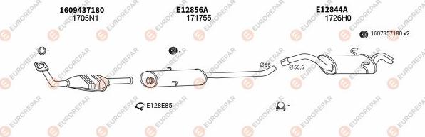 EUROREPAR EXH101685 - Система випуску ОГ avtolavka.club