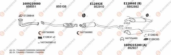 EUROREPAR EXH101346 - Система випуску ОГ avtolavka.club