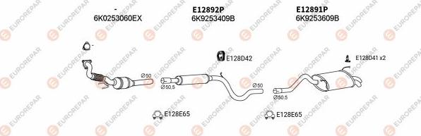 EUROREPAR EXH103603 - Система випуску ОГ avtolavka.club