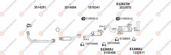 EUROREPAR EXH103685 - Система випуску ОГ avtolavka.club
