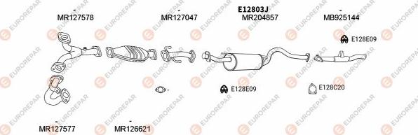 EUROREPAR EXH103105 - Система випуску ОГ avtolavka.club