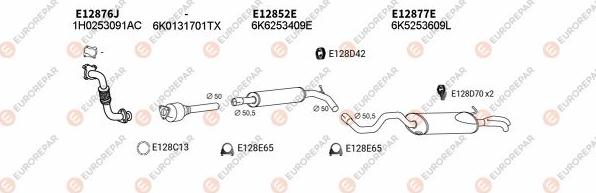 EUROREPAR EXH103382 - Система випуску ОГ avtolavka.club