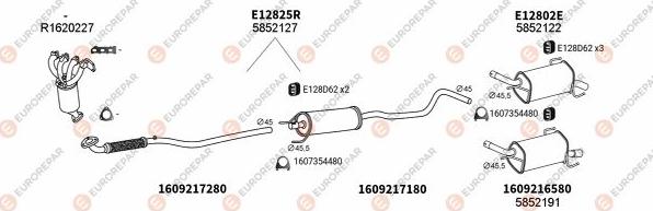 EUROREPAR EXH103242 - Система випуску ОГ avtolavka.club