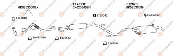 EUROREPAR EXH103377 - Система випуску ОГ avtolavka.club