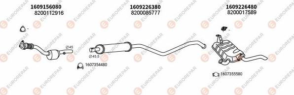 EUROREPAR EXH102409 - Система випуску ОГ avtolavka.club