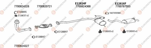 EUROREPAR EXH102561 - Система випуску ОГ avtolavka.club