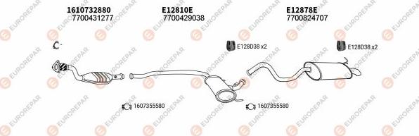 EUROREPAR EXH102664 - Система випуску ОГ avtolavka.club